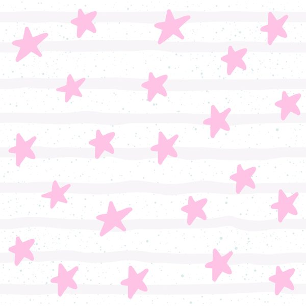 Behang Voor Kinderen - Sterren In Pastelkleuren - Afbeelding 2