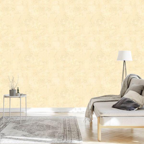 Behang Lichtbeige Beton - Afbeelding 3