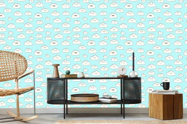 Behang Voor Kinderen - Happy Clouds - Afbeelding 5
