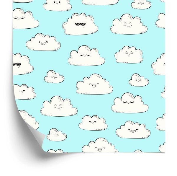 Behang Voor Kinderen - Happy Clouds