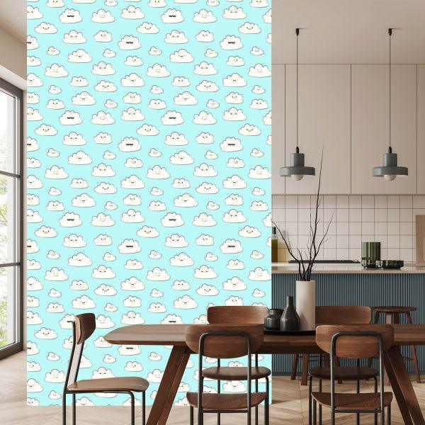 Behang Voor Kinderen - Happy Clouds - Afbeelding 4
