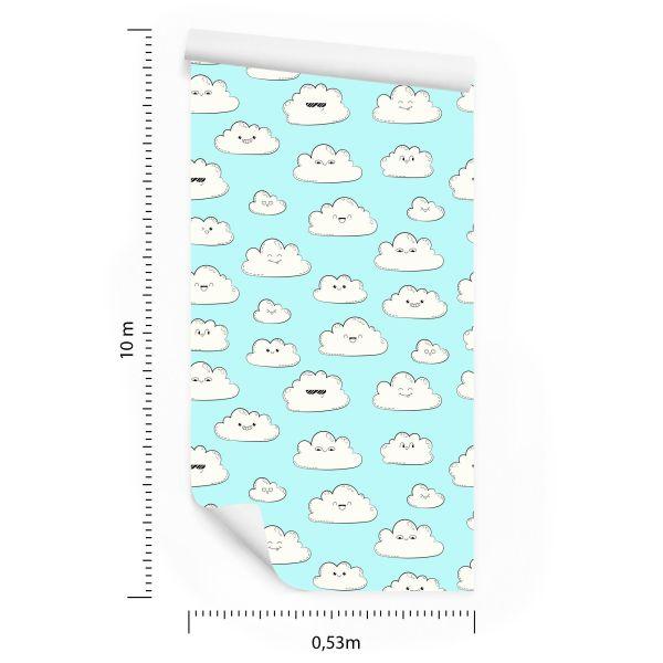 Behang Voor Kinderen - Happy Clouds - Afbeelding 8