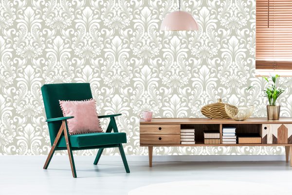 Behang Retro-Klassiek Ornament In Barokstijl - Afbeelding 6