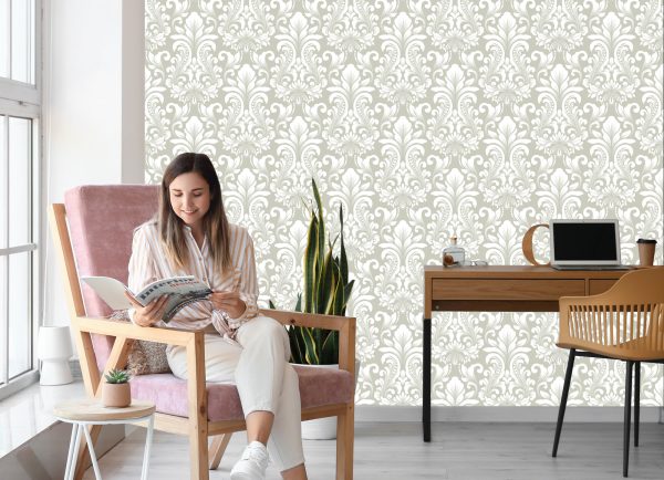 Behang Retro-Klassiek Ornament In Barokstijl - Afbeelding 7