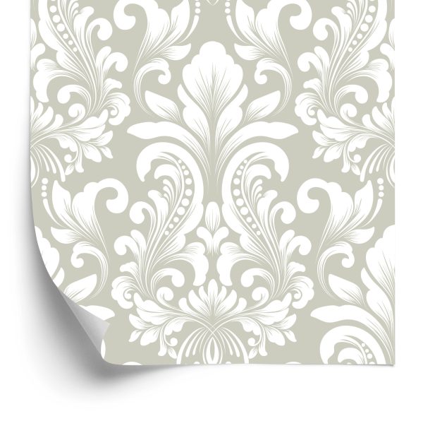 Behang Retro-Klassiek Ornament In Barokstijl