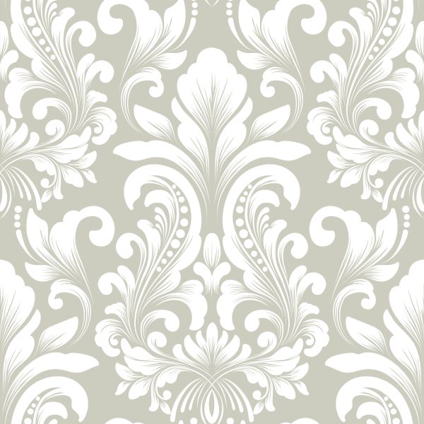 Behang Retro-Klassiek Ornament In Barokstijl - Afbeelding 2