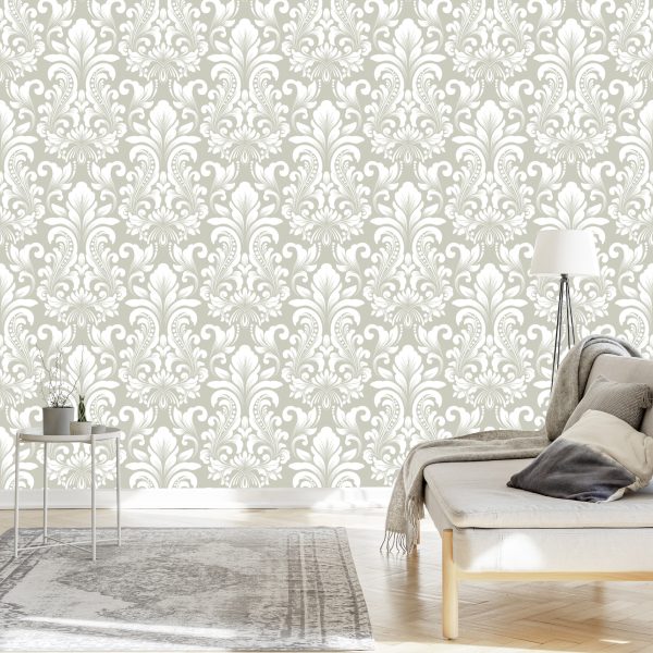 Behang Retro-Klassiek Ornament In Barokstijl - Afbeelding 3