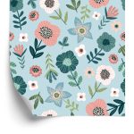 Behang Kleurrijke Bloemen