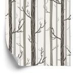Behang Bomen In Pastelkleuren
