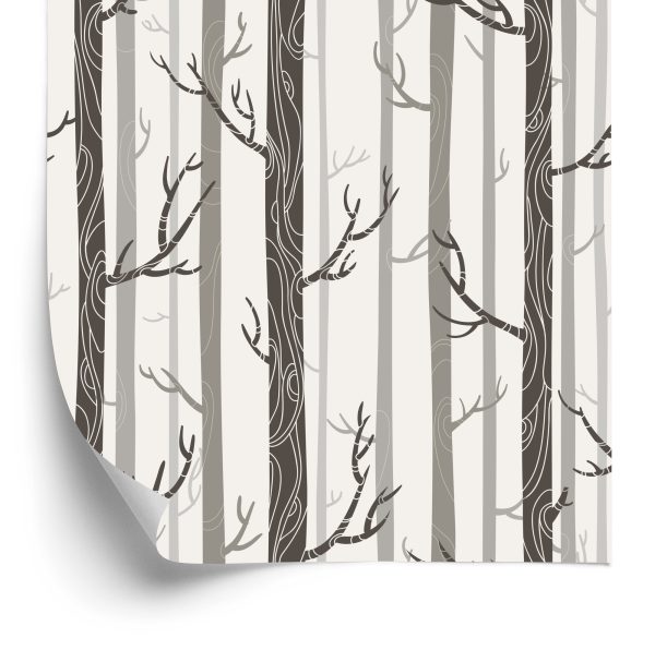 Behang Bomen In Pastelkleuren