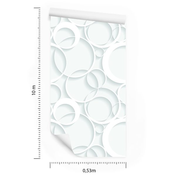 Behang Geometrisch-Heldere Cirkels - Afbeelding 8