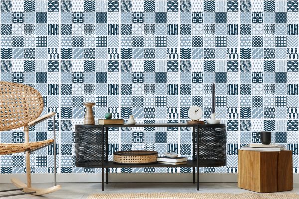 Behang Modernistisch Geometrisch Mozaïek - Afbeelding 5