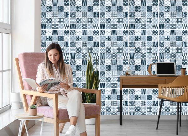 Behang Modernistisch Geometrisch Mozaïek - Afbeelding 7