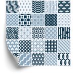 Behang Modernistisch Geometrisch Mozaïek