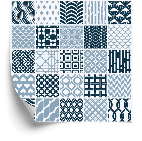 Behang Modernistisch Geometrisch Mozaïek