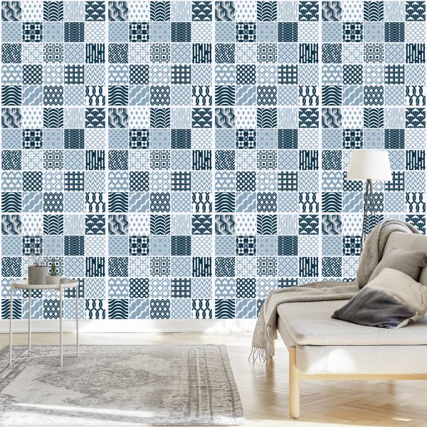 Behang Modernistisch Geometrisch Mozaïek - Afbeelding 3