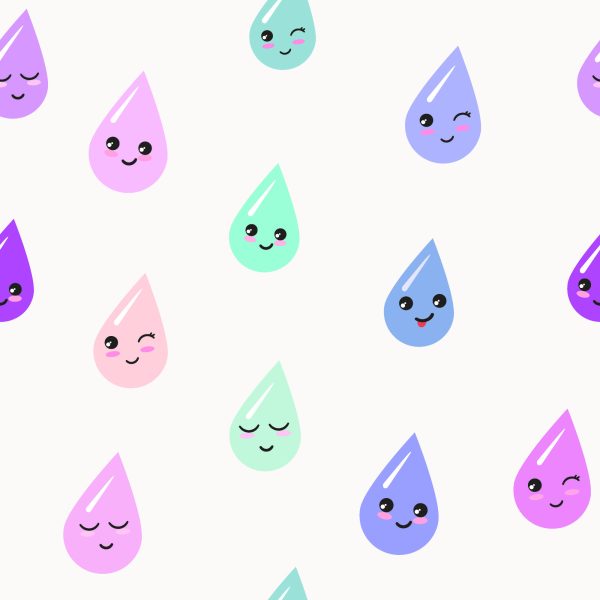 Behang Voor Kinderen - Kleurrijke Vrolijke Druppeltjes - Afbeelding 2