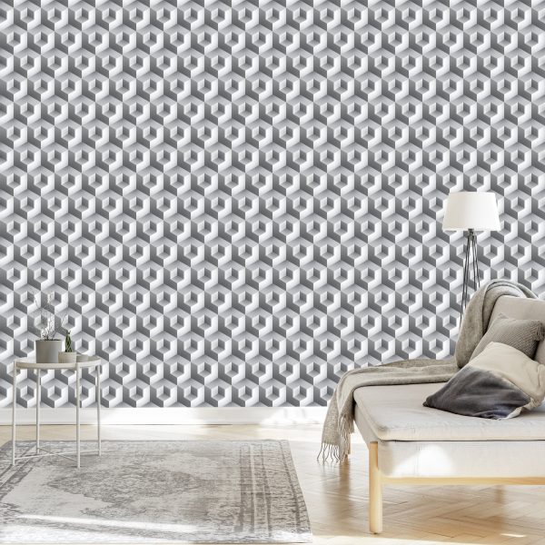 Behang Modernistisch Abstract 3D-Thema - Afbeelding 3