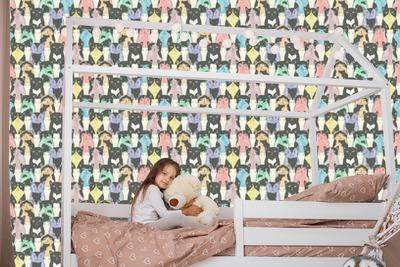 Behang Voor Kinderen - Grappige Katten - Scandinavische Stijl - Afbeelding 7
