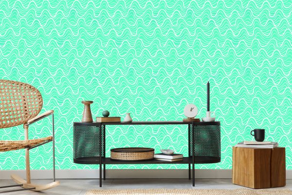 Behang Golven In De Turquoise Oceaan - Afbeelding 5