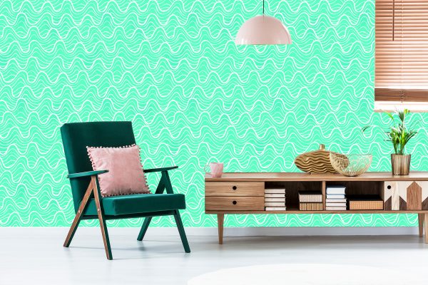 Behang Golven In De Turquoise Oceaan - Afbeelding 6