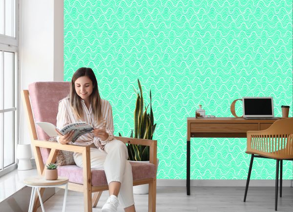 Behang Golven In De Turquoise Oceaan - Afbeelding 7