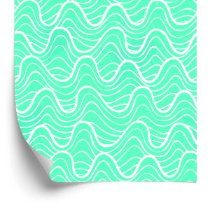 Behang Golven In De Turquoise Oceaan