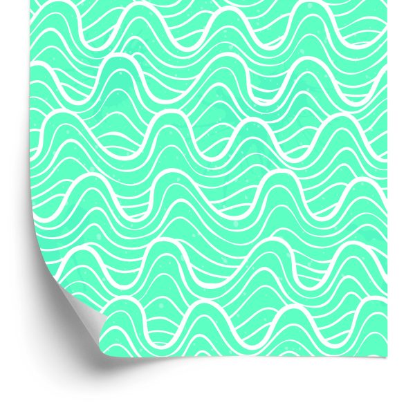 Behang Golven In De Turquoise Oceaan