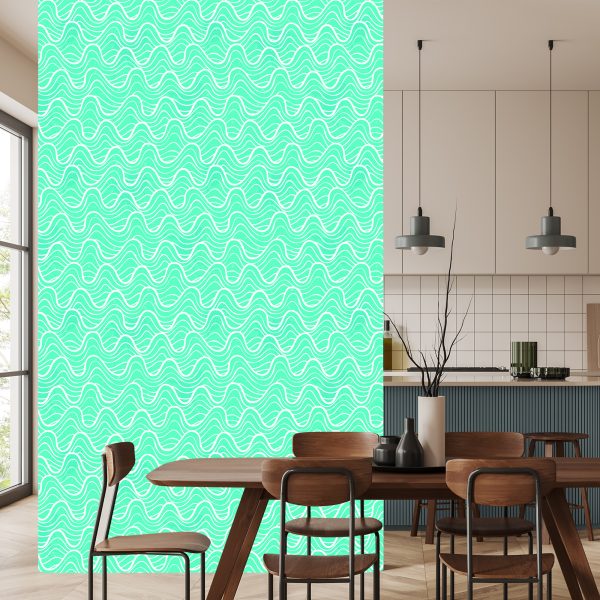 Behang Golven In De Turquoise Oceaan - Afbeelding 4