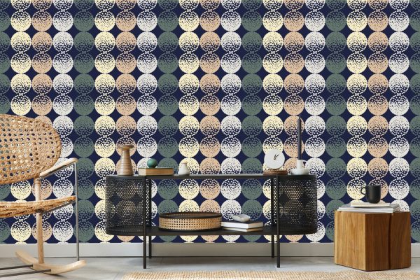 Behang Bruine En Beige Stippen - Afbeelding 5