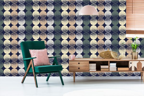 Behang Bruine En Beige Stippen - Afbeelding 6