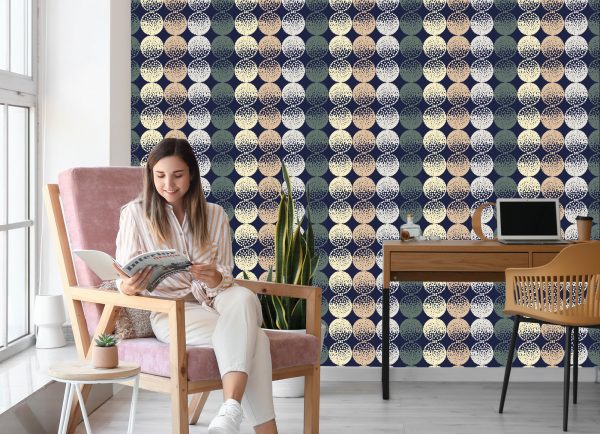 Behang Bruine En Beige Stippen - Afbeelding 7