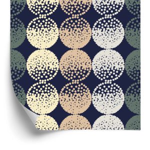 Tapete Braune und beige Punkte