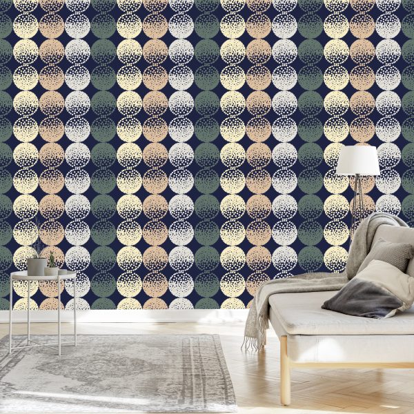 Behang Bruine En Beige Stippen - Afbeelding 3