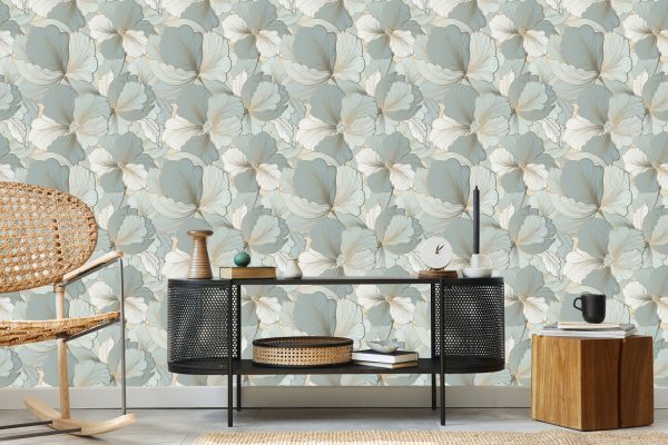 Behang Vintage Bloemblaadjes - Afbeelding 5