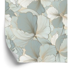 Behang Vintage Bloemblaadjes