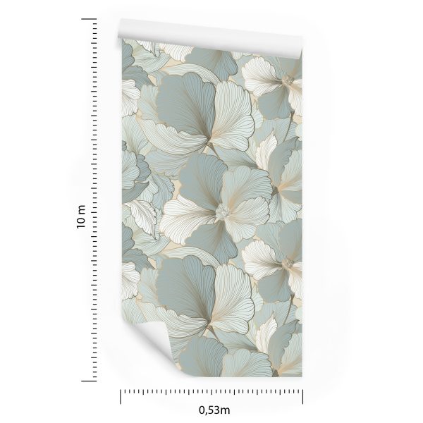 Behang Vintage Bloemblaadjes - Afbeelding 8