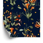 Behang Bloeiende Veldbloemen