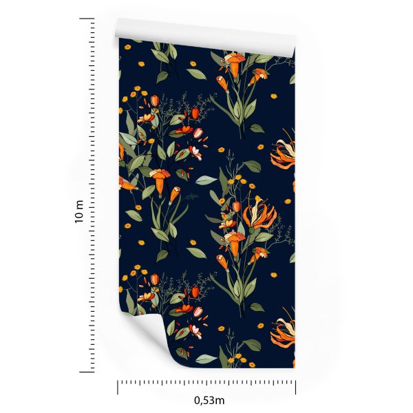Behang Bloeiende Veldbloemen - Afbeelding 8