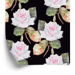 Behang Geschilderde Vintage Rozen