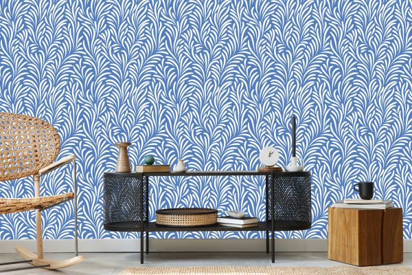 Behang Retro - Delicate Witte Bladeren - Afbeelding 5