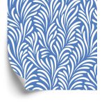 Behang Retro - Delicate Witte Bladeren