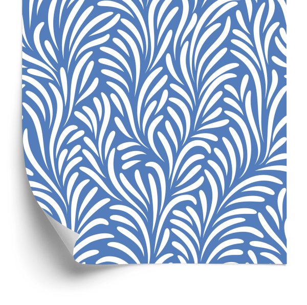 Behang Retro - Delicate Witte Bladeren