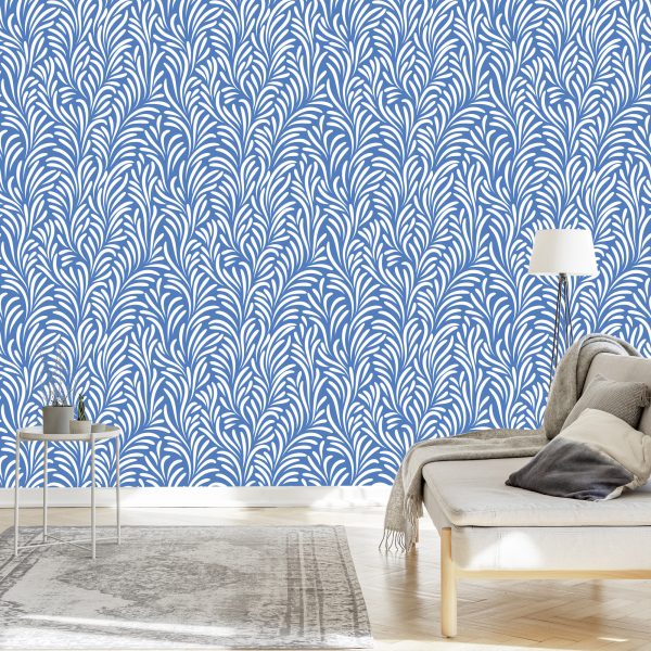 Behang Retro - Delicate Witte Bladeren - Afbeelding 3