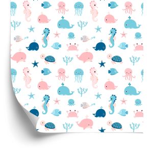 Behang Voor Kinderen - Zeedieren
