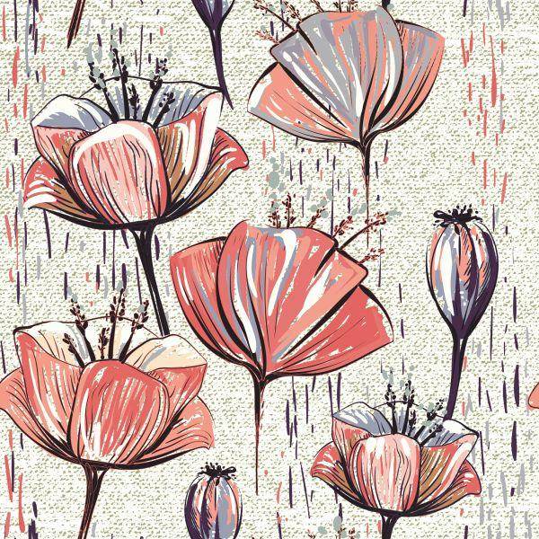 Behang Tulpen - Afbeelding 2