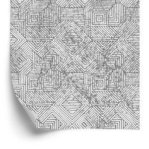 Behang Geometrisch In Vintage Stijl