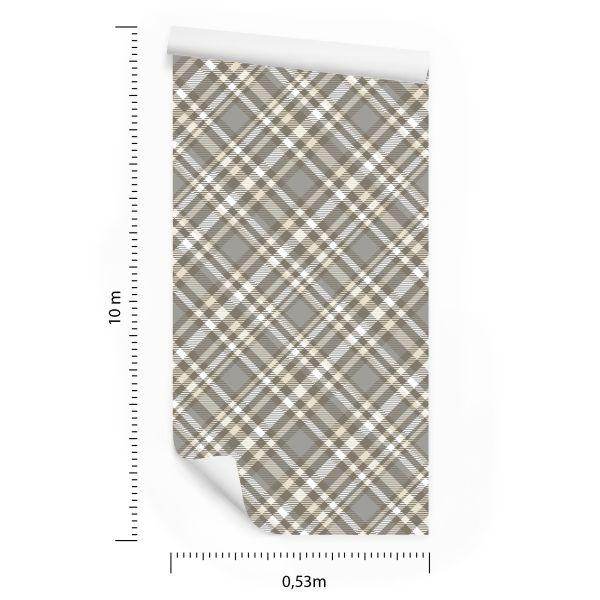 Behang Modern Tartan-Patroon - Afbeelding 8