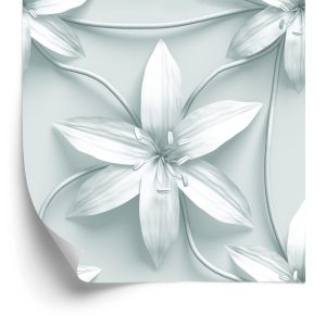Behang Zwarte En Witte Lelies