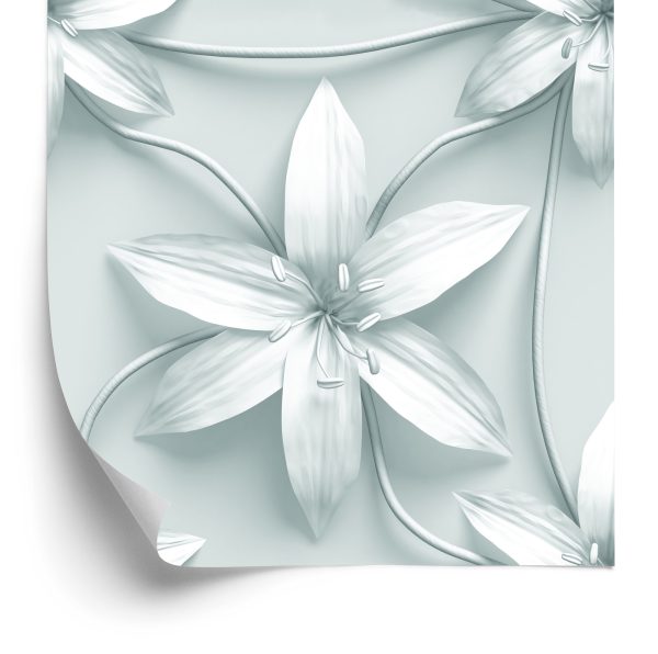 Behang Zwarte En Witte Lelies